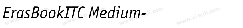 ErasBookITC Medium字体转换